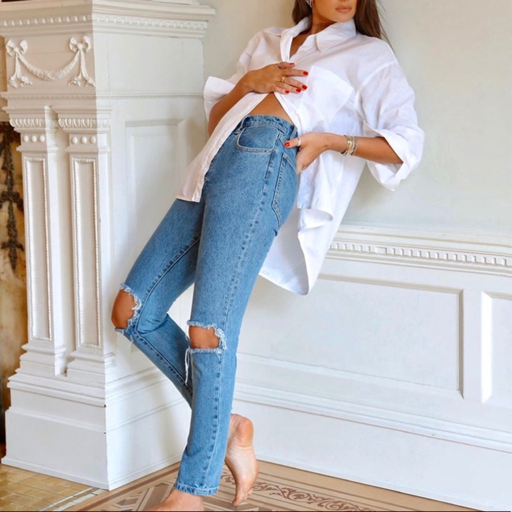 WWW Danielle High Rise Straight Jean Spring Street - Picture 3 of 6